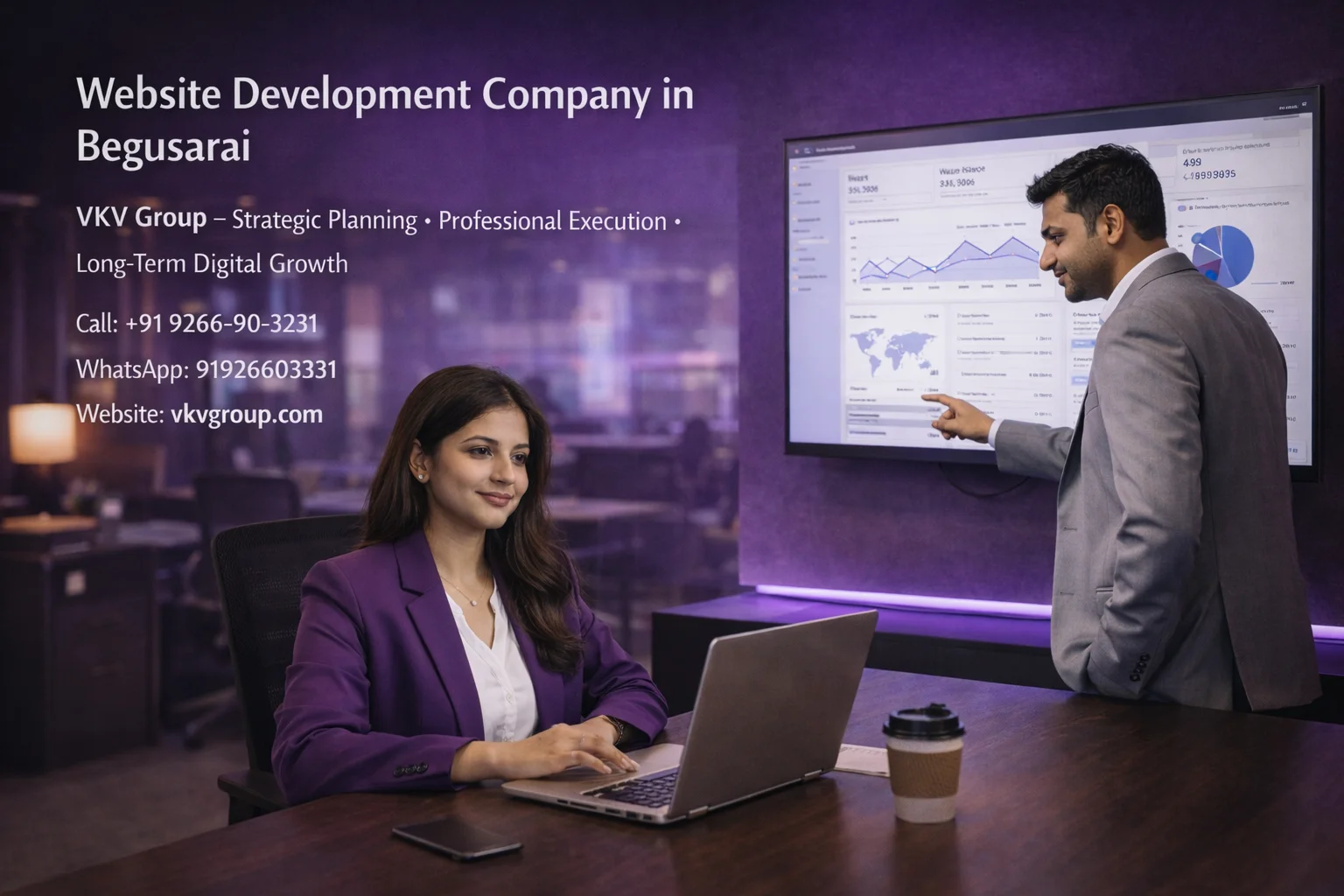 Website Development Company in Begusarai with vkv group