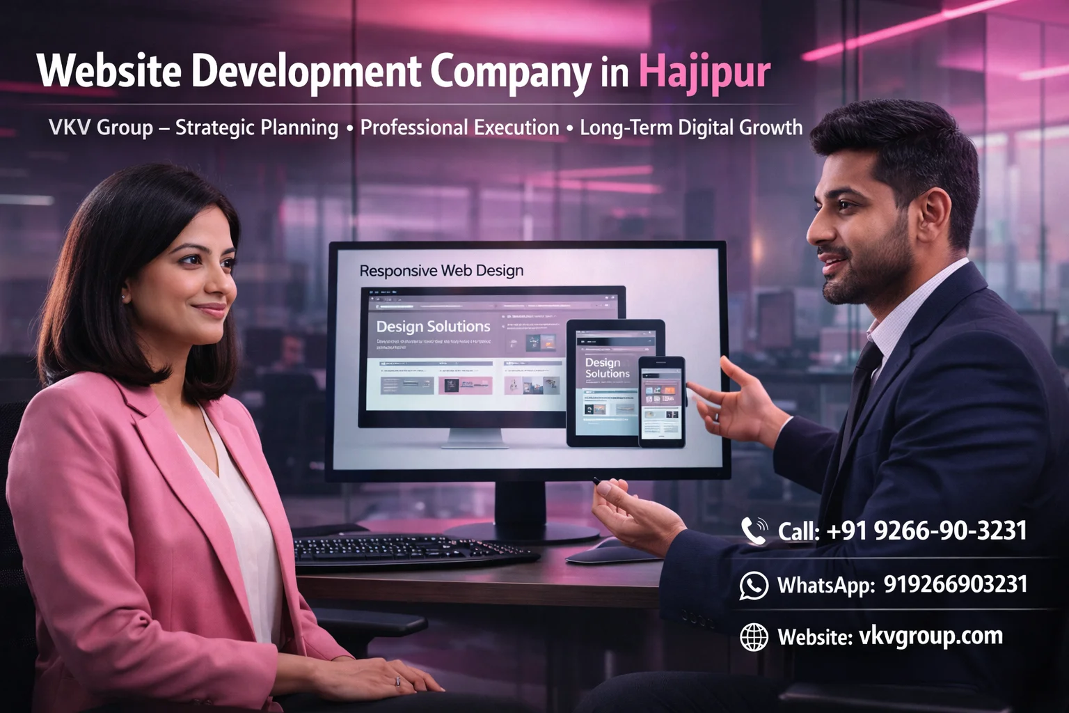 Website Development Company in Hajipur with vkv group