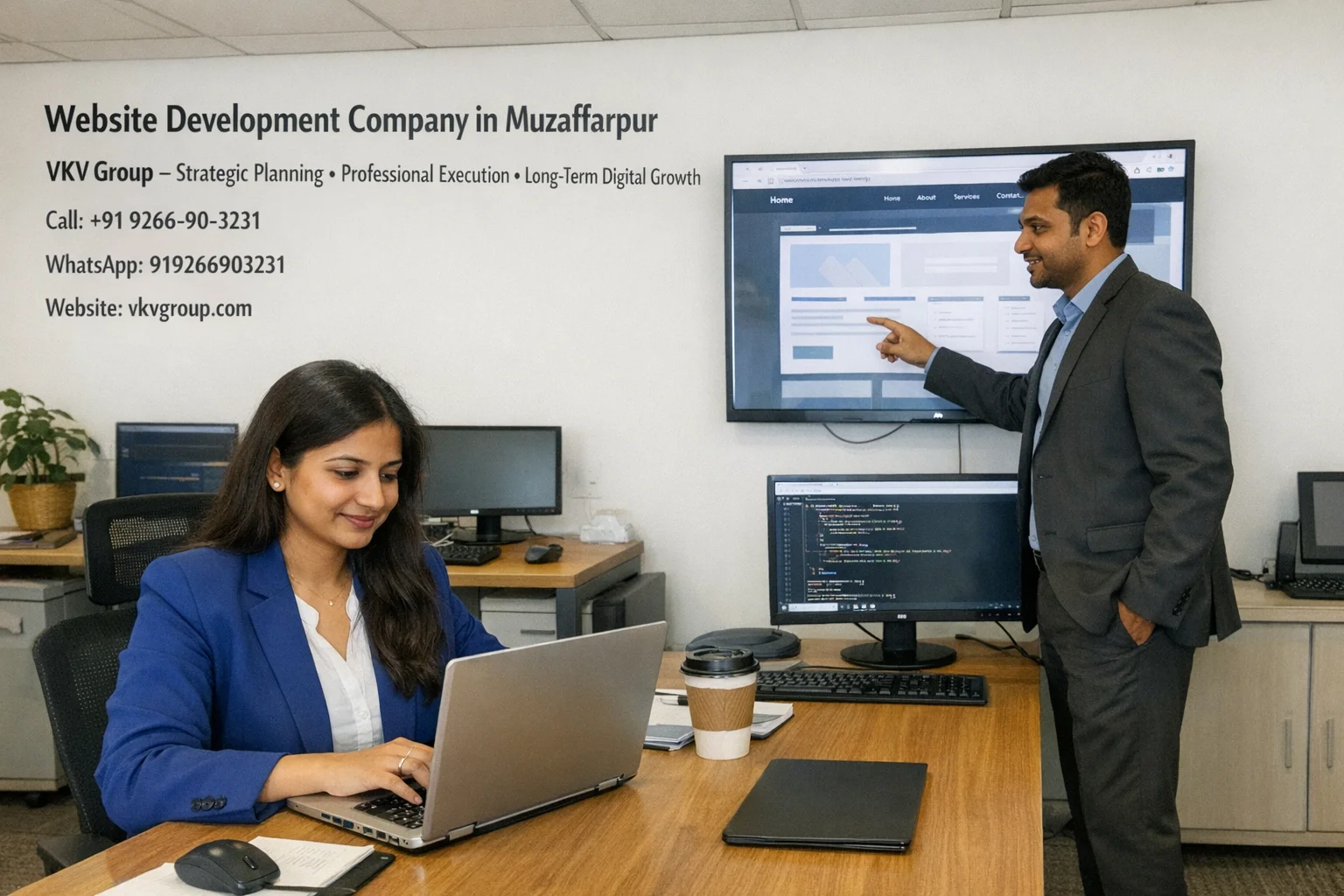 Website Development Company in Muzaffarpur near me with vkv group